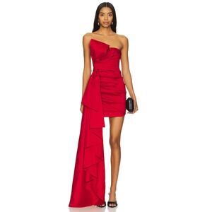 NBD Jasmeet Mini Dress in Dark Red